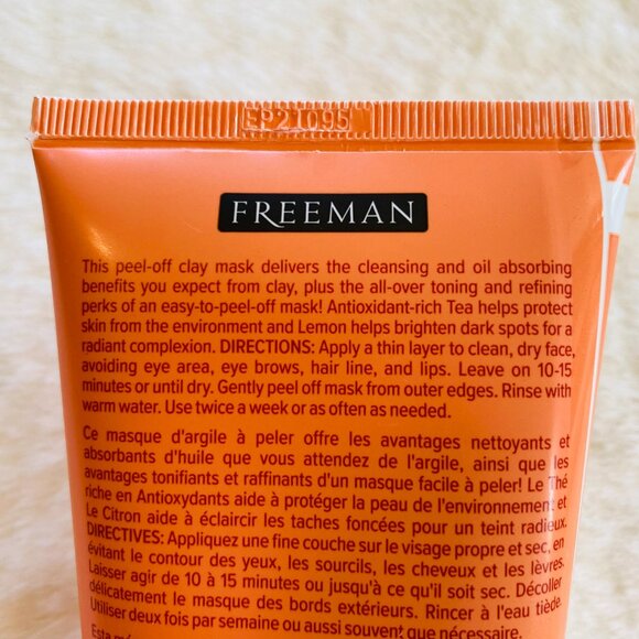 2/$18🌴 Freeman Peel-Off Masks Bundle; Clearing Sweet Tea/Lemon & Cosmic Metallic - Picture 4 of 7